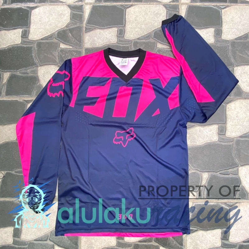 Jersey, Celana, Sarung Tangan &amp; Sepatu Fullprint with Protectors Fullset MX Trail Motocross - Paket Bundling FOCTFG071202-F41