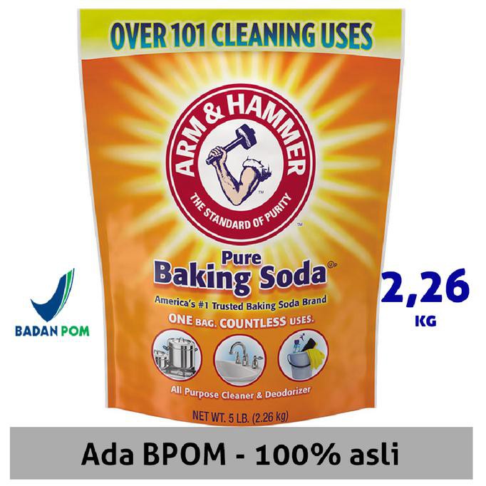 

(BISA COD) Baking Soda Asli Merk Arm & Hammer Untuk Laundry 2,267 KG