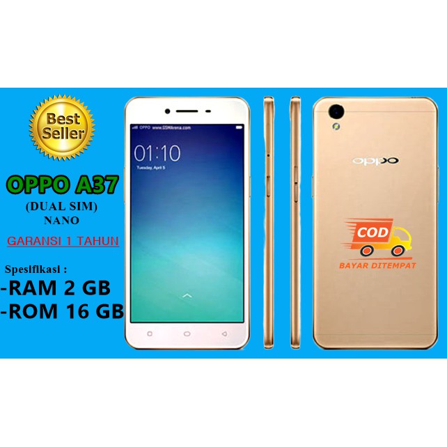 PROMO HP ANDROID OPPO A37 RAM 2/16 GB G   ARANSI RESMI 1