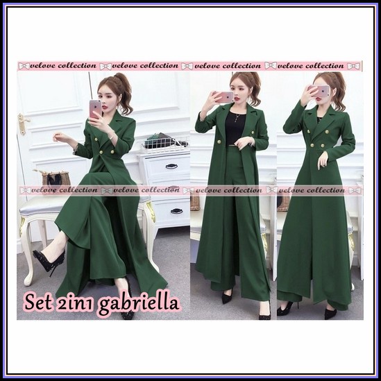 Long Renda Dada Lyla Crincle Uragiri Ruby Rubi Set / Setelan Long Tunik Polos Crincle Rubiah Premium