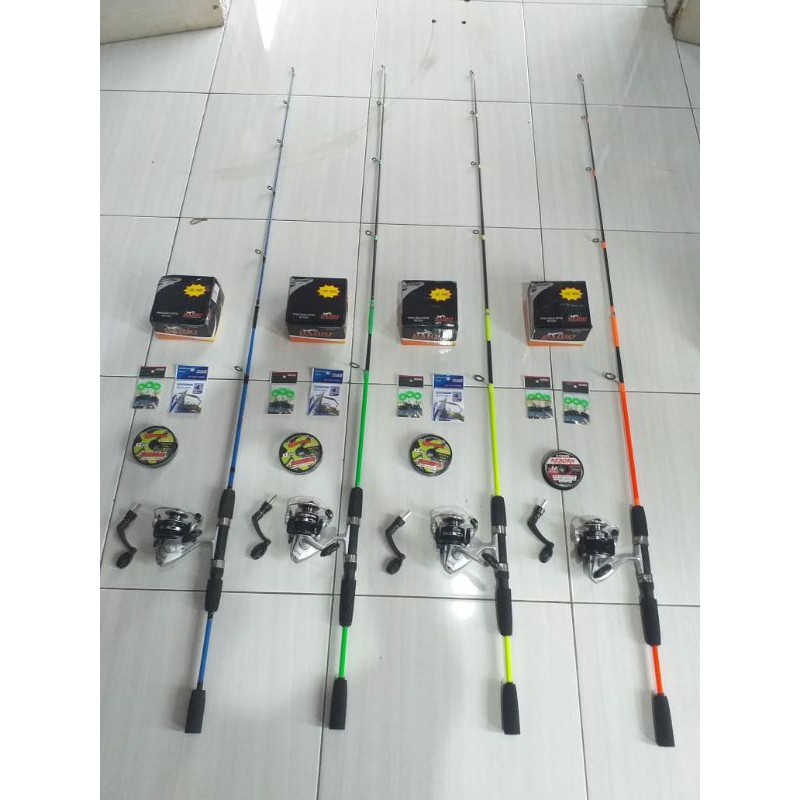 set pancing harian lengkap reel daido pjg 150cm