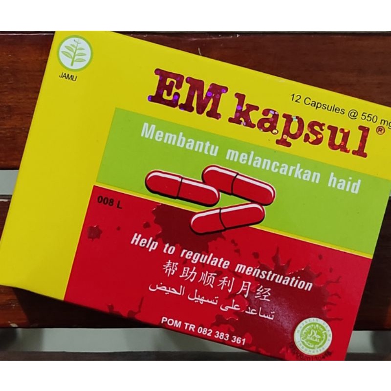 EM Kapsul Isi 12 Kapsul / Melancarkan Haid / Datang Bulan