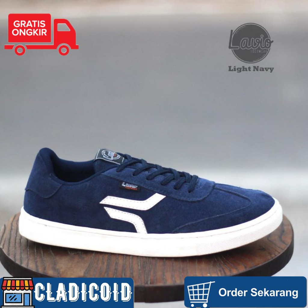 SEPATU SNEAKERS PRIA BAHAN KULIT PREMIUM, OUTDOOR KEREN. SNEAKERS ANAK MUDA LAVIO LIGHT ORIGINAL