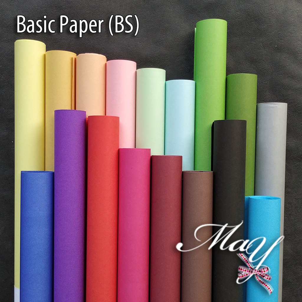 

Kertas Basic (BS) warna warni 2 sisi 70 gsm uk 50x65cm