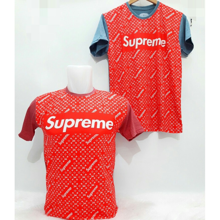 PROMO  CFYR Cow supreme lv (maroon,abu) kaos pria CR