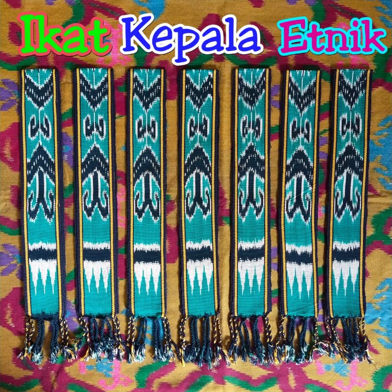 Ikat Kepala Etnik Dayak Kalimantan, Kain tenun