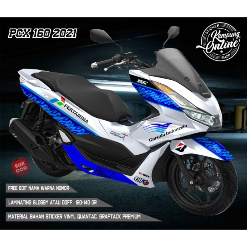 sticker decal pcx 160 garuda mandalika