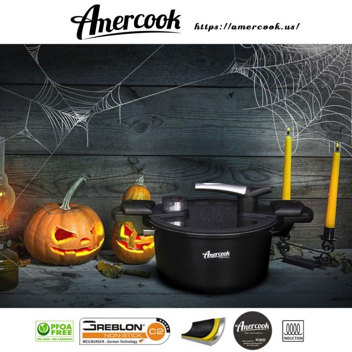 Panci Presto Amercook Aluminium Anti Lengket - 5 Lt Kwalitas Premium Kualitas Terbaik