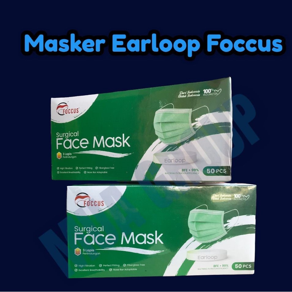 Masker Earloop FOCCUS | Masker Cantol | Masker Telinga