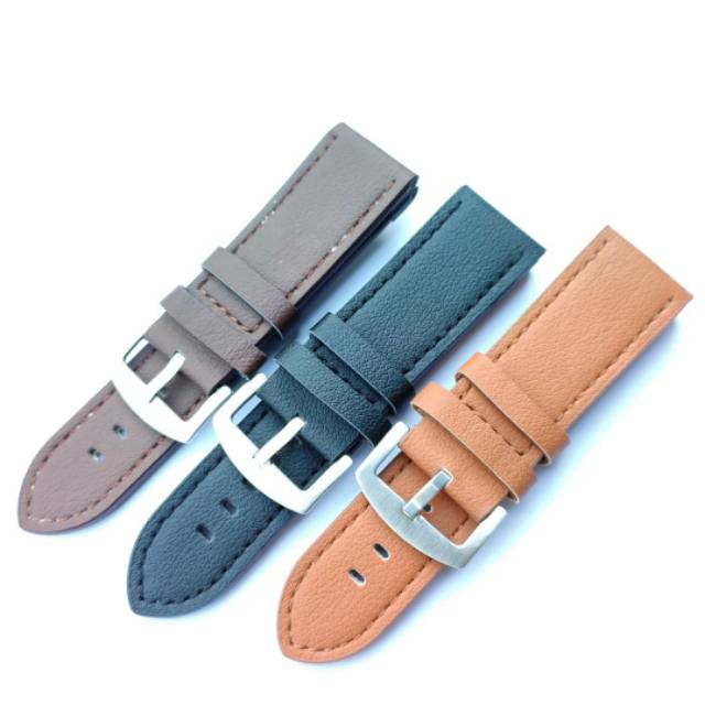 Strap Tali jam tangan kulit leather Pria 26mm Tali jam kulit BZ26