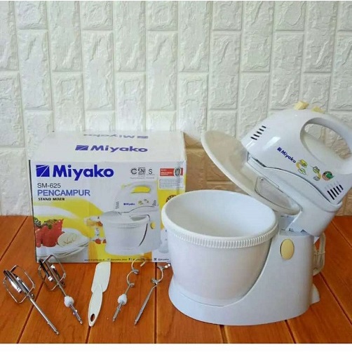 Miyako Mesin Stand Mixer SM-625 / Mixer Berdiri 3,5 Liter / Mesin Pengaduk Miyako SM-625