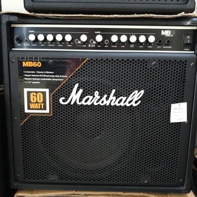 BASS Amplifier MARSHALL MB 60 MB60 Ampli Gitar Bass Marshall Original Bergaransi