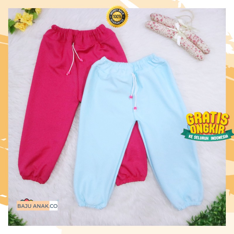 CELANA ANAK MOLY 1-12 TAHUN PEREMPUAN CELANA JOGER POLOS HARIAN ANAK CEWE PEREMPUAN CEWEK