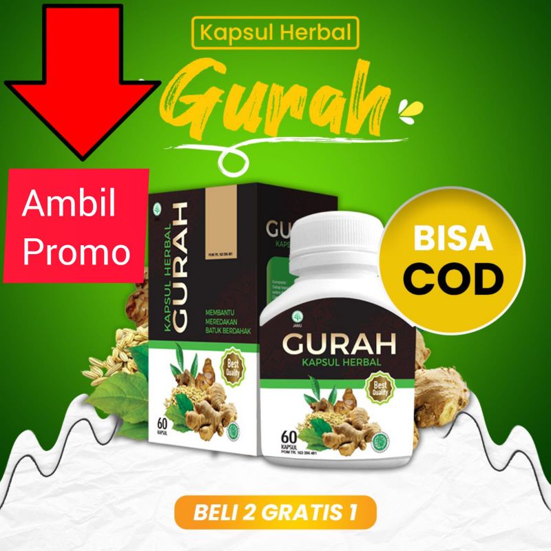 Kapsul herbal gurah mengatasi gangguan pernapasan, batuk berdahak, tidur mendengkur, herbal alami