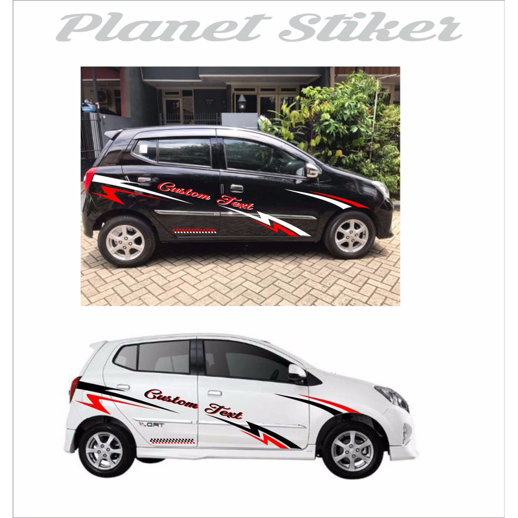PROMO STIKER MOBIL CUTTING STICKER LIST MOBIL FLASH SPORTY MURAH MEWAH AVANSA RUSH AGYA AYLA