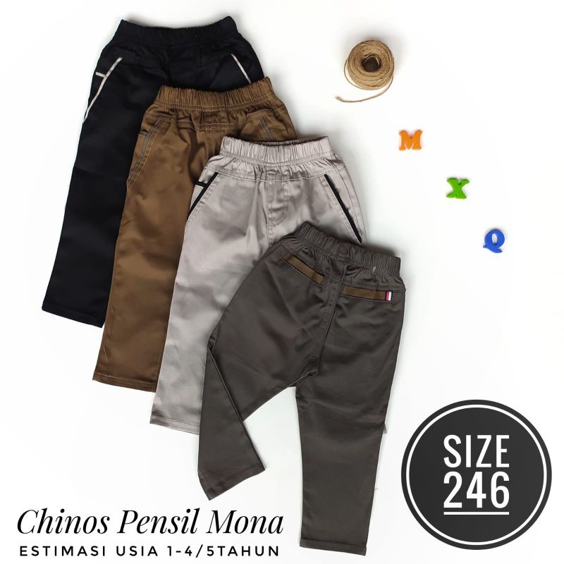 CHINO ANAK Celana Panjang Laki Usia 1-4/5 Tahun ECER