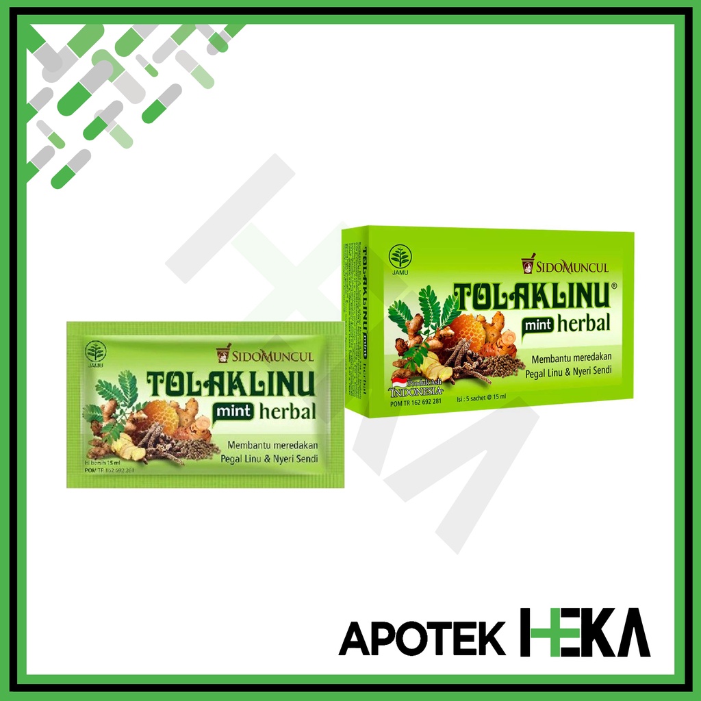 Tolak Angin Linu Herbal Mint Box isi 5 Sachet - Meredakan Pegel Linu (SEMARANG)