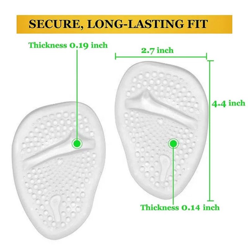 INSOLE GEL KAKI DEPAN WANITA INSOLE GEL SILICON BANTALAN SEPATU UNTUK KAKI PEGAL