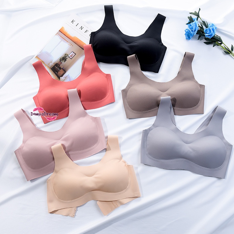 Bra Seamless Bra Sport Seamless Bra Traveling Busa Tebal Push Up