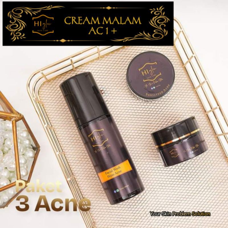 HiGlow Skincare Paket Acne