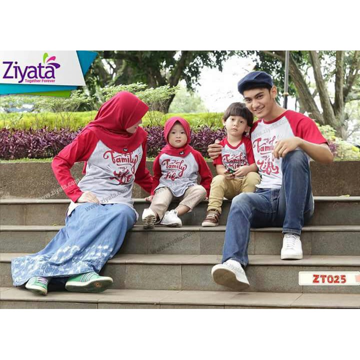 KAOS COUPLE ZIYATA || KAOS KELUARGA || ZIYATA T-SHIRT FAMILY ZT 025 || SIAP KIRIM