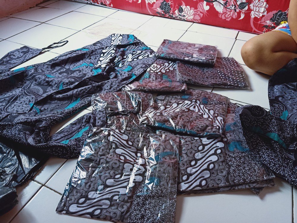 Batik Couple Keluarga Terbaru - Sania Ruffle Ori Ndoro Jowi Garansi Termurah Shopee Dimensi Abu