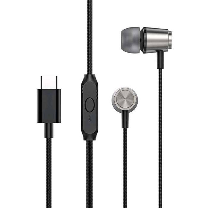 (FOOMEE Q45C) Headset Type C Extra Bass stereo Earphone Usb TYPE C Xiaomi/ Samsung/ oppo/ Vivo