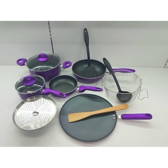 KHUSUS GOJEK, SUPRA ROSEMARY COOKWARE  12PCS /PANCI SET SUPRA