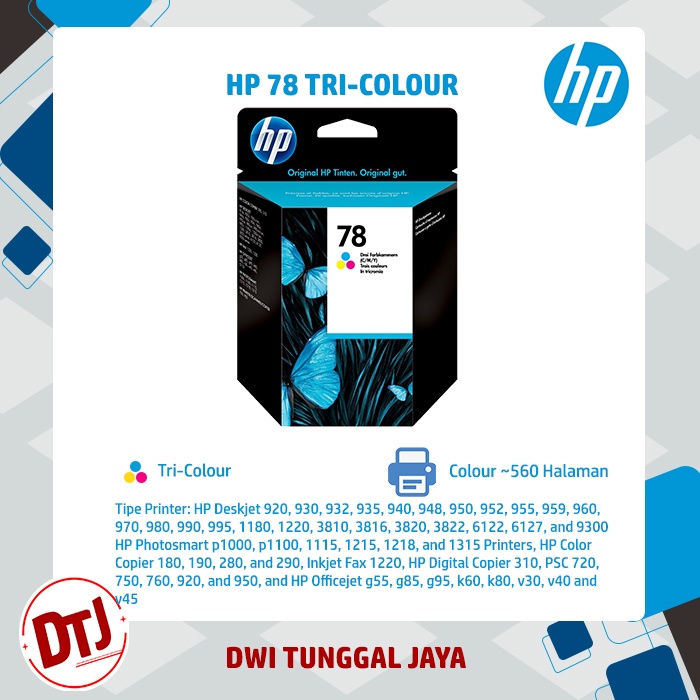 Tinta HP 78 Color Original (C6578DA)