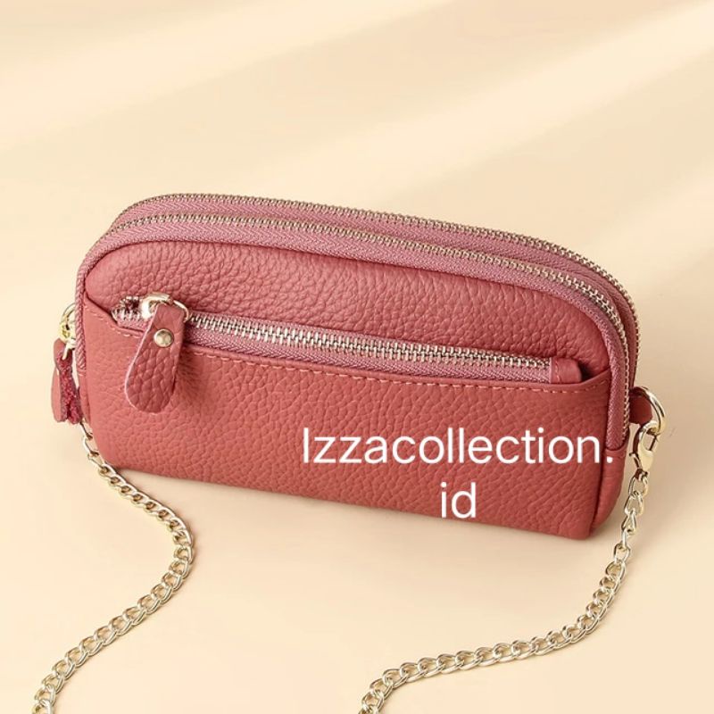 Tas Selempang Dan Bahu Wanita Sling bag Organizer Multifungsi KOREAN STYLE 3 Ruang Resleting  Pouch Kosmetik makeup Papirut Import Murah kekinian terbaru