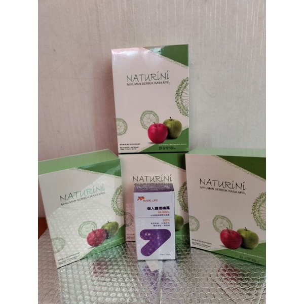 Buy 3 box  Naturini free gift 1 pc skincare (pilih : Makeup Remover, Power Essential Oil, Lotion Moi