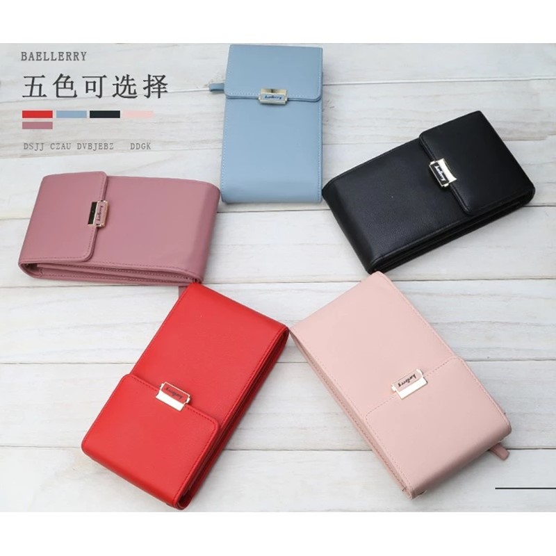 TERBARU - Tas Dompet HP Wanita Kulit Import Dompet Selempang Cewek Original Baellerry 39.ID