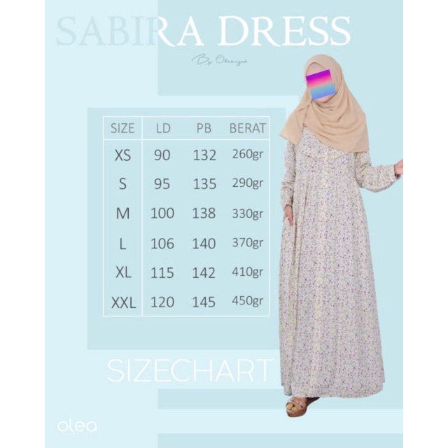 Gamis Rayon Sabira Dress By D'Olea