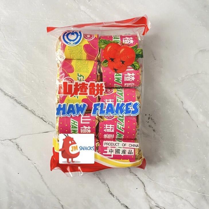 

Terbaru dan terlaris [PROMO!!] Manisan Haw Flakes PREMIUM (Permen Sanca) 1 pak isi 10- Cemilan perme