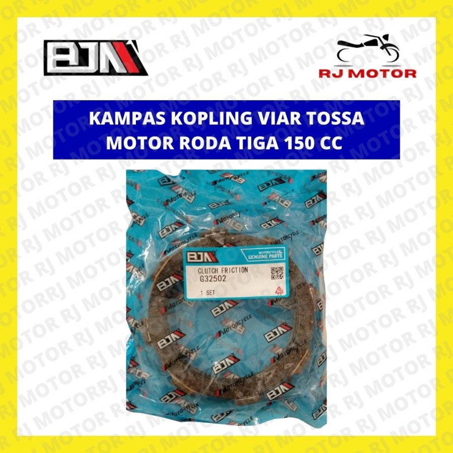 KAMPAS KOPLING VIAR TOSSA MOTOR RODA TIGA 150 CC BJM KUALITAS BAGUS