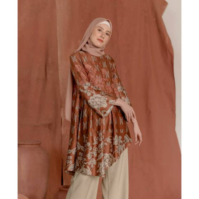 Jual Murah Flores Tunik by Wearing Klamby (Clay Size S)