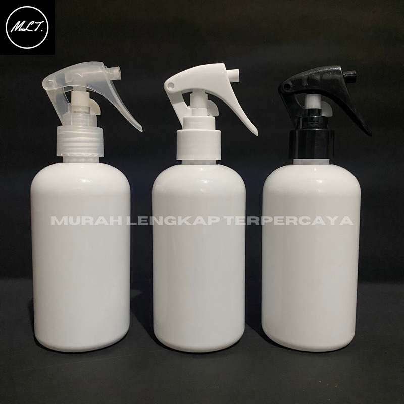 BOTOL SPRAY 250 ML TRIGER OVAL PUTIH 250ML BULAT PUTIH PET SPRAY TRIGER 250 ML PUTIH GLOSSY OVAL BULAT