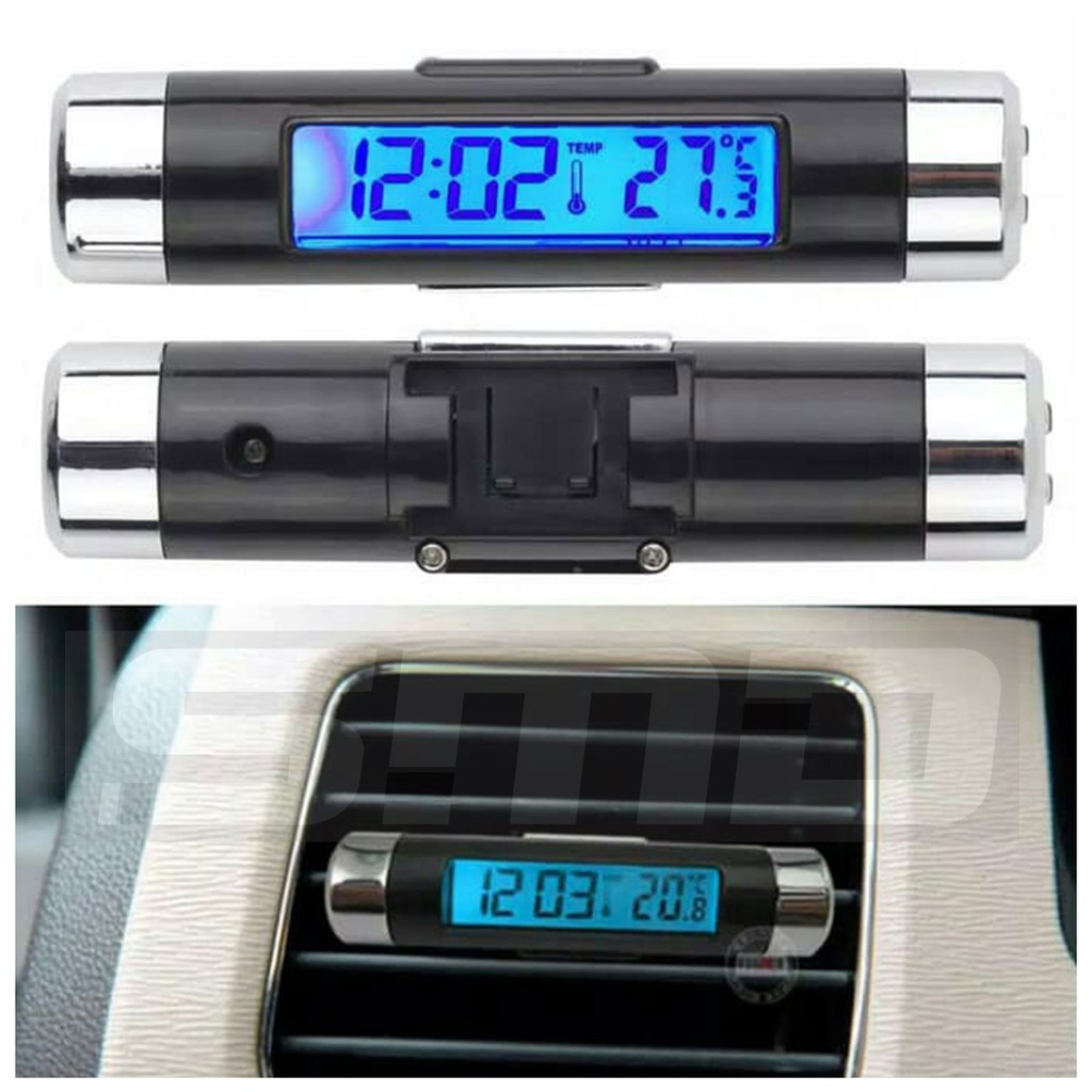 Jam Mobil Thermometer Suhu Digital LCD Universal
