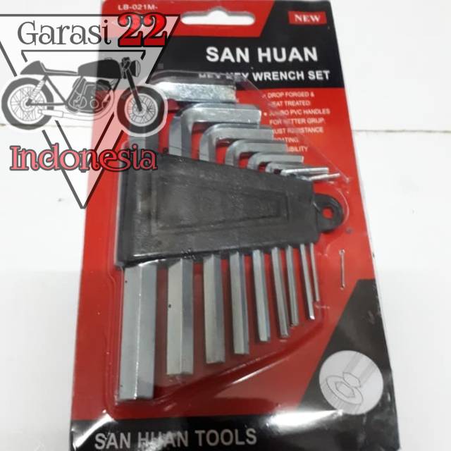 KUNCI L SATU set 9 pcs KUNCI L