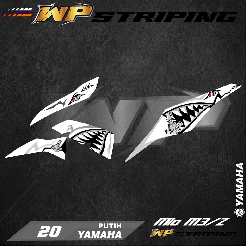 Stiker Striping MIO M3 / MIO Z / Sticker Variasi List Skotlet Motor Yamaha MIO M3 / MIO Z 20