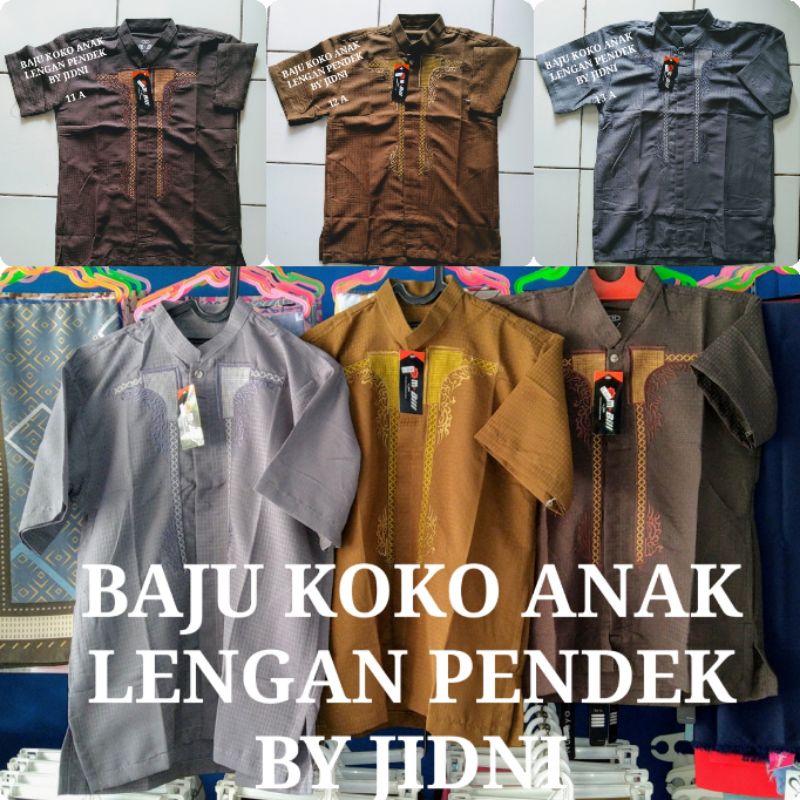 BAJU KOKO ANAK LENGAN PENDEK BY JIDNI