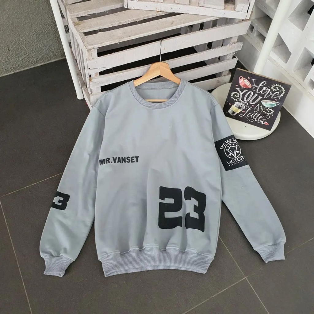 Mr Vanest 23 Sweatshirt Unisex Fleece Sweater Crewneck Outfit Terbaru