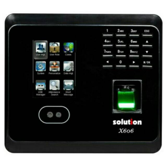Mesin absen/absensi/fingerprint SOLUTION X-606~absen wajah dan jari#premium class&best prpduk