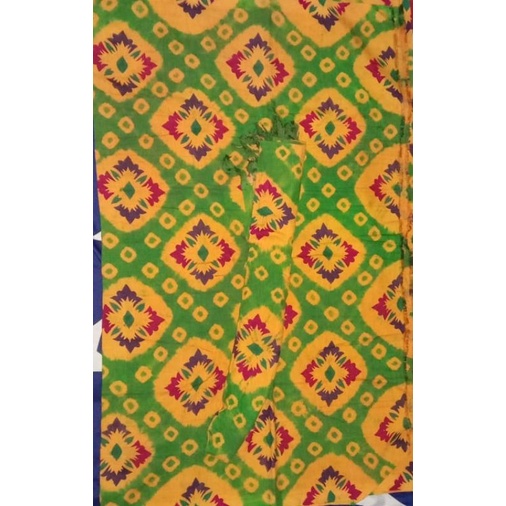 Kain/Jarik/Kamen Sutra Jumputan Bali Include Selendang