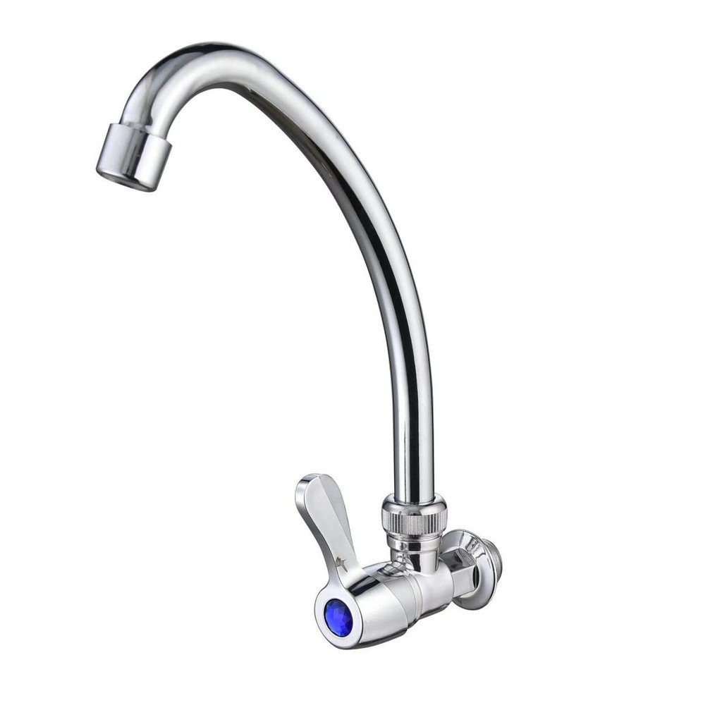 KRAN ANGSA TEMBOK LEHER TINGGI 8005 -KRAN AIR CUCI PIRING  - KERAN AIR  WASTAFEL-KRAN DAPUR - PP