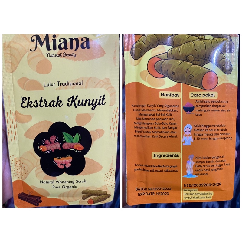 LULUR REMPAH / MIANA BEAUTY BALI / LULUR KECANTIKAN ALAMI / PERAWATAN KULIT TUBUH