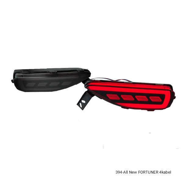 LAMPU BUMPER REFLEKTOR MOBIL FORTUNER 394 RED/SMOCK