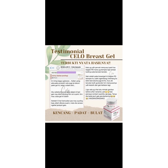 BREAST GEL untuk MENGENCANGKAN PAYUDARA