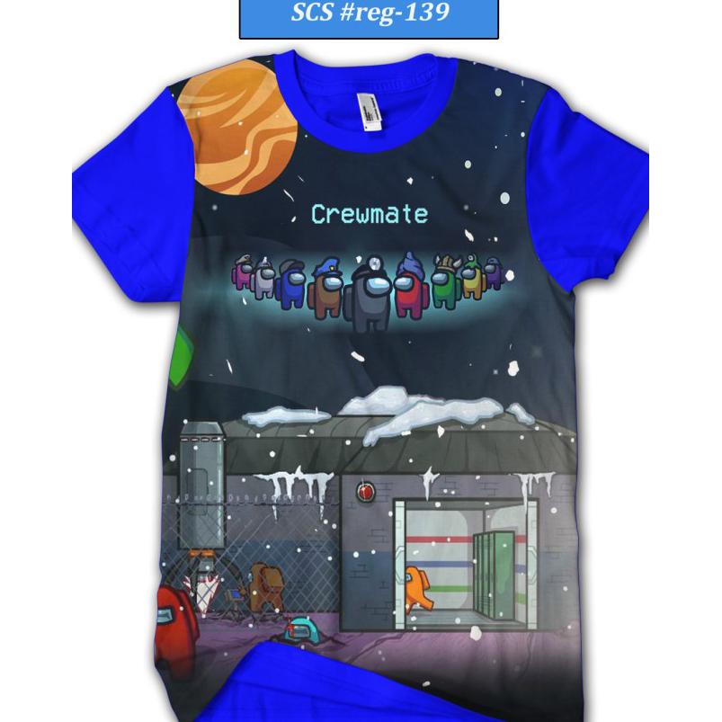 Kaos Distro Anak Kaos Anak Among Us Mobile Game Series 3d Keren Dan Murah Reg 139 Biru Size No 0 Shopee Indonesia