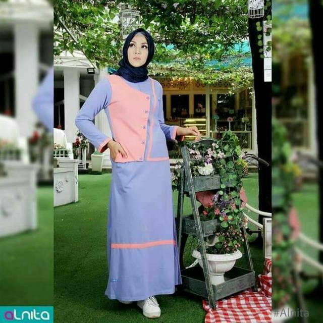 Gamis ALNITA AG 12 Salem, Abu || Gamis Promo || Alnita Nibras Haihai